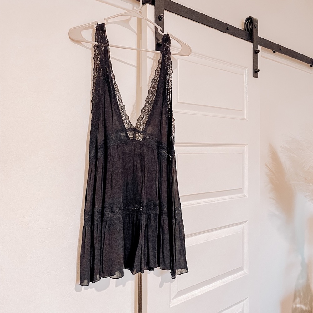 Free People | Deep V | Lace Dress